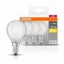 3 Becuri LED Osram Base Classic P, E14, 4W (40W), 470 lm, lumina calda(2700K), semi-transparent