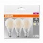 3 Becuri LED Osram Base Classic A, E27, 7W (60W), 806 lm, luminacalda(2700K), semi-transparent