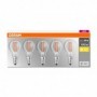 5 Becuri LED Osram Base Classic P, E14, 4W (40W), 470 lm, luminacalda(2700K), cu filament
