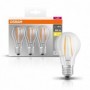 3 Becuri LED Osram Base Classic A, E27, 7W (60W), 806 lm, lumina calda (2700K), cu filament