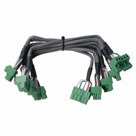 Honeywell Daisy chain cable provides an RS-485 communication and power BUS between the nine modules