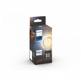Bec LED inteligent vintage (decorativ) Philips Hue Filament Bulb A60, Bluetooth, E27, 7W (40W), 550 lm, lumina alba (2200-4500K)