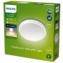 Plafoniera LED pentru exterior Philips Doris, 6W, 600 lm, luminacalda(2700K), IP54, 22 cm, Alb