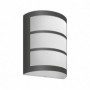 Aplica LED pentru exterior Philips Python, 6W, 450 lm, lumina calda(2700K), IP44, 84x171x215mm, Antracit