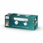 Spot LED Dublu Philips myLiving Star, 2x4.5W, 1000 lm, lumina calda(2200-2700K), IP20, 24cm, Metal, Alb