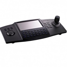 Tastatura de control Hikvision DS-1100KI(B) pentru camere speed dome, display  7" LCD, 4D joystick, suporata 32 utilizatori si 4