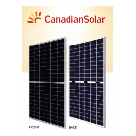 Panou Solar Fotovoltaic Monocristalin BiHiKu7 Bifacial Mono PERC CS7L-595MB-AG Silver Frame, max. 1500V, lungime cablu 460mm(+)/