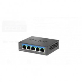 D-LINK DMS-105 UNMANAGED SWITCH 5 PORT, Interfata: 5 x 10/100Mbps/1G/2.5G, Auto MDI/MDIX, CAPACITATE SWITCH: 25gBPS, Packet Forw