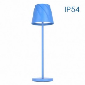 Veioza LED portabila Vivalux ESTELLA Albastru, 3.7V, 3W, 230 lm, luminaneutra (4000K), dimabila 10-100%, Touch control, IP54, ba