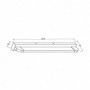 Aplica LED pentru baie Vivalux MODENA, 9W, 585 lm, lumina neutra(4000K), 120°, IP20, 460x70x45mm, 30000h, Crom
