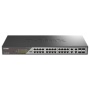 D-Link Switch DSS-200G-28MP,24 x 10/100/1000 Mbps PoE, 4 x Combo 1000 Mbps, Switching Capacity:56 Gbps, Forwarding Rate: 41.67 M