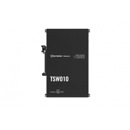 TELTONIKA INDUSTRIAL 5PORT SWITCH TSW010, Interfata: 5 x ETH port, 10/100 Mbps, supports auto MDI/MDIX crossover, Standarde rete