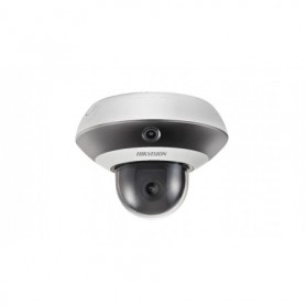 Camera de supraveghere IP PanoVu Hikvision DS-2PT3122IZ-DE3, lentila panoramic fixa: 2mm, lentila PTZ varifocala: 2.8-12mm, ilum