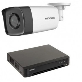 Kit supraveghere video 2MP  Hikvision. Kitul contine: 2 x camere DS- 2CE17D0T-IT3F2C,  1 x DVR IDS-7204HUHI-M1/SC,