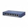 Switch 8 porturi Gigabit Hikvision DS-3E1508-EI, L2, Smart Managed, 8 × gigabit RJ45 porturi, switching capacity 16 Gbps, networ