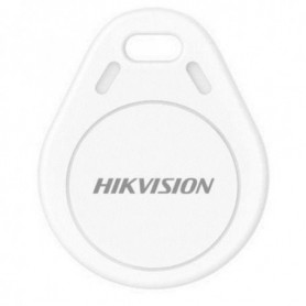 Tag mifare Hikvision DS-PT-M1, material PVC, ABS, dimensiuni: 41x32x3.5mm, culoare alba, pachet 25 bucati