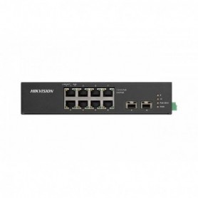 Switch Hikvision DS-3T0510HP-E/HS, 8-Port, PoE