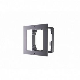 Panou frontal pentru un modul videointerfon modular Hikvision DS-KD-ACW1 montare aplicata material aluminiu dimensiuni: 117mm x 