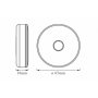 Lampa LED portabila Ledvance DOT-it TOUCH SLIM, 5V, 0.45W, 30 lm, luminaneutra (4000K), dimabila, Touch control, Ø65x18mm, bater