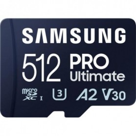 Card de Memorie Micro Secure Digital Card Samsung Pro Ultimate, 512GB, MB-MY128SA/WW, Clasa 10, pana la 200MB/S, cu adaptor