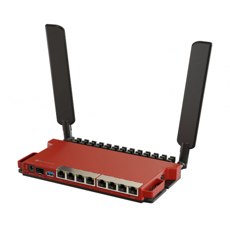 Mikrotik router wireless L009UiGS-2HaxD-IN, Procesor: 800Mhz, Memorie: 512mb RAM, 128Mb NAND, Interfata: 8 x 10/100/1000Mbps, 1 