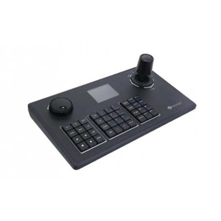 Tastatura  Milesight MS-K01, Echipamente controlate: NVR si camere PTZ Ecran: 58X44(2.8") Blue Screen Joystick:4-axis Interfata 