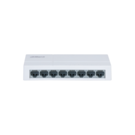 Switch Dahua 8 porturi Unmanaged, PFS3008-8ET-L, Interfata: 8 x 10/100 Mbps, Capacitate: 1.6 Gbit, Packet Forwarding Rate: 1.190