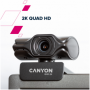 CANYON 2k Ultra full HD 3.2Mega webcam with USB2.0 connector, built-in MIC, Manual focus, IC SN5262, Sensor Aptina 0330, viewing