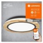 Plafoniera LED inteligenta Ledvance Smart+ WiFi ORBIS WOOD, 24W, 2950 lm, lumina alba (2700-6500K), dimabila, IP20, Ø400x75mm, L