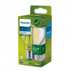 Bec LED Philips Classic A60, Ultra Efficient Light, E27, 4W (60W), 840 lm, lumina neutra (4000K)