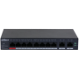 Dahua 10-Port Cloud Managed Desktop Gigabit Switch cu 8-Port PoE, CS4010-8GT-110, Interfata: Port 1-8: 8 × RJ-45 10/100/1000 Mbp