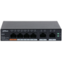 DAHUA 6 port Managed Desktop switch, CS4006-4ET-60, Interfata: Port 1-4: 4 × RJ-45 10/100 Mbps (PoE) Port 5-6: 2 × RJ-45 10/100/