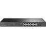Switch TP-Link TL-SG2218P, 16 porturi Gigabit, 2 Gigabit SFP, 16 porturi POE, Buget POE: 150W, Fanless, Switching Capacity: 36 G