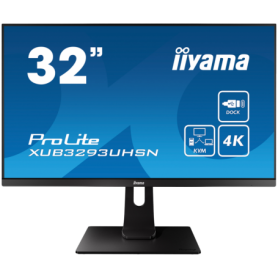 Iiyama ProLite XUB3293UHSN-B5LED monitor 32" (31.5" viewable) 3840 x 2160 4K @ 60 Hz IPS 350 cd/m² 1000:1 4 ms HDMI DisplayPort 
