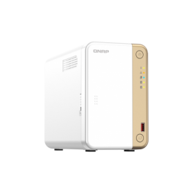 NAS QNAP 262 2-Bay, CPU Intel Celeron N4505 2-core/2-thread processor (burst max. 2.9 GHz), RAM 4 GB DDR4 (onboard not expandabl