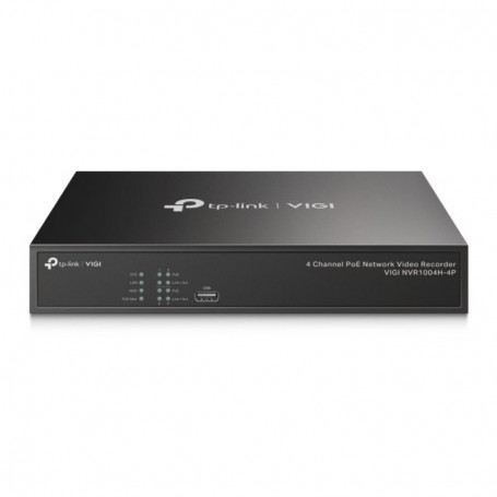 NVR PoE TP-Link VIGI 4 canale 1004H4P 53W, 8 MP,1 SATA Interface, max 10TB, H.265+ ONVIF