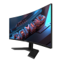 Gigabyte Monitor Gaming 34" GS34WQC, Non-glare, Rezolutie: 3440 x 1440 (WQHD), Luminozitate:300 cd/m2 (TYP), Contrast: 4000:1, u