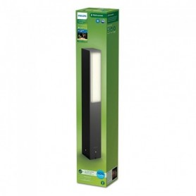 Stalp LED pentru exterior Philips STRATOSPHERE, 3.8W, 800 lm, lumina calda (2700K), IP44, 420x60x76mm, Antracit
