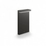 Stalp LED pentru exterior Philips BUSTAN, 3.8W, 800 lm, lumina calda(2700K), IP44, 400x220x90mm, Antracit