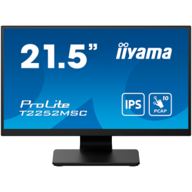 IIYAMA Monitor LED T2252MSC-B2 21.5" IPS TOUCH Capacitive 1920 x 1080, 250 cd/m², 1000:1, 5ms, Touch points 10, Touch method sty