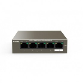 Tenda switch TEF1105P-4-38W, 5-Port 10/100Mbps, 4-porturi POE, Standarde de retea:  IEEE 802.3、 IEEE 802.3u、IEEE 802.3x、 IEEE 80
