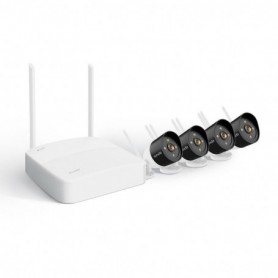 Tenda Kit supraveghere wireless HD 4 canale, K4W-3TC, Wi-Fi Network Video Recorder: IP Video Input: 4-ch, Resolution: Up to 3MP,