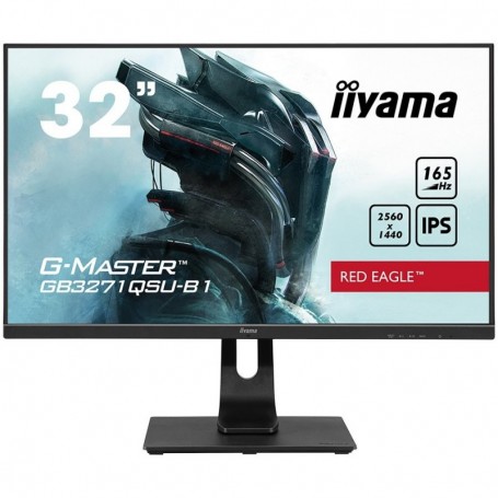 iiyama G-Master GB3271QSU-B1, 32" IPS display - WQHD resolution (2560 x 1440), Free Sync technology - Black Tuner, Blue Light - 