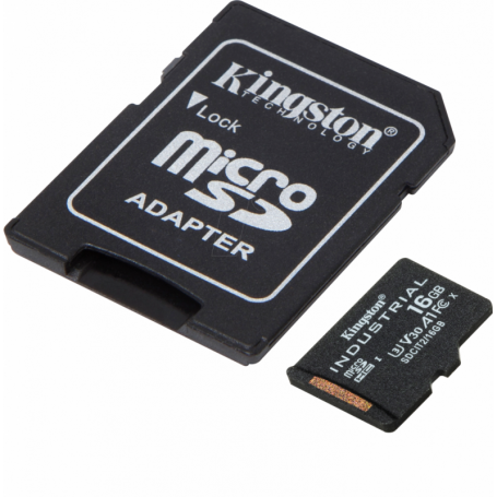 Card de Memorie MicroSDHC Kingston, 16GB, Adaptor SD, Class 10