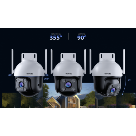 Tenda CH3-WCA 1080P Outdoor Wi-Fi Pan/Tilt Camera, Pan/Tilt: Orizontal:360°, Vertical: 90°, Slot microSD (max256Gb), Obiectiv: 4