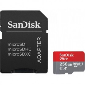 Card de Memorie SanDisk, 256GB, UHS-I, Class 10, 80MB/s + Adaptor