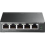 "5-Port Gigabit Easy Smart Switch with 4-Port PoE+ PORT: 4× Gigabit PoE+ Ports, 1× Gigabit Non-PoE Ports SPEC: 802.3af/at, 120 W