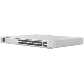UBIQUITI Hi-Capacity Aggregation (28) 10G SFP+ ports (4) 25G SFP28 ports DC power backup-ready Layer 3 switching.