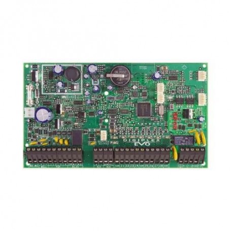 Centrala de alarma Paradox Digiplex, EVO HD PCB+CUTIE METALICA, 2x8 zone conventionale pe placa, 5xPGM, 999 coduri utilizator, 2