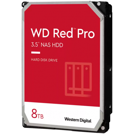 HDD NAS WD Red Pro 8TB CMR, 3.5'', 256MB, 7200 RPM, SATA, TBW: 550